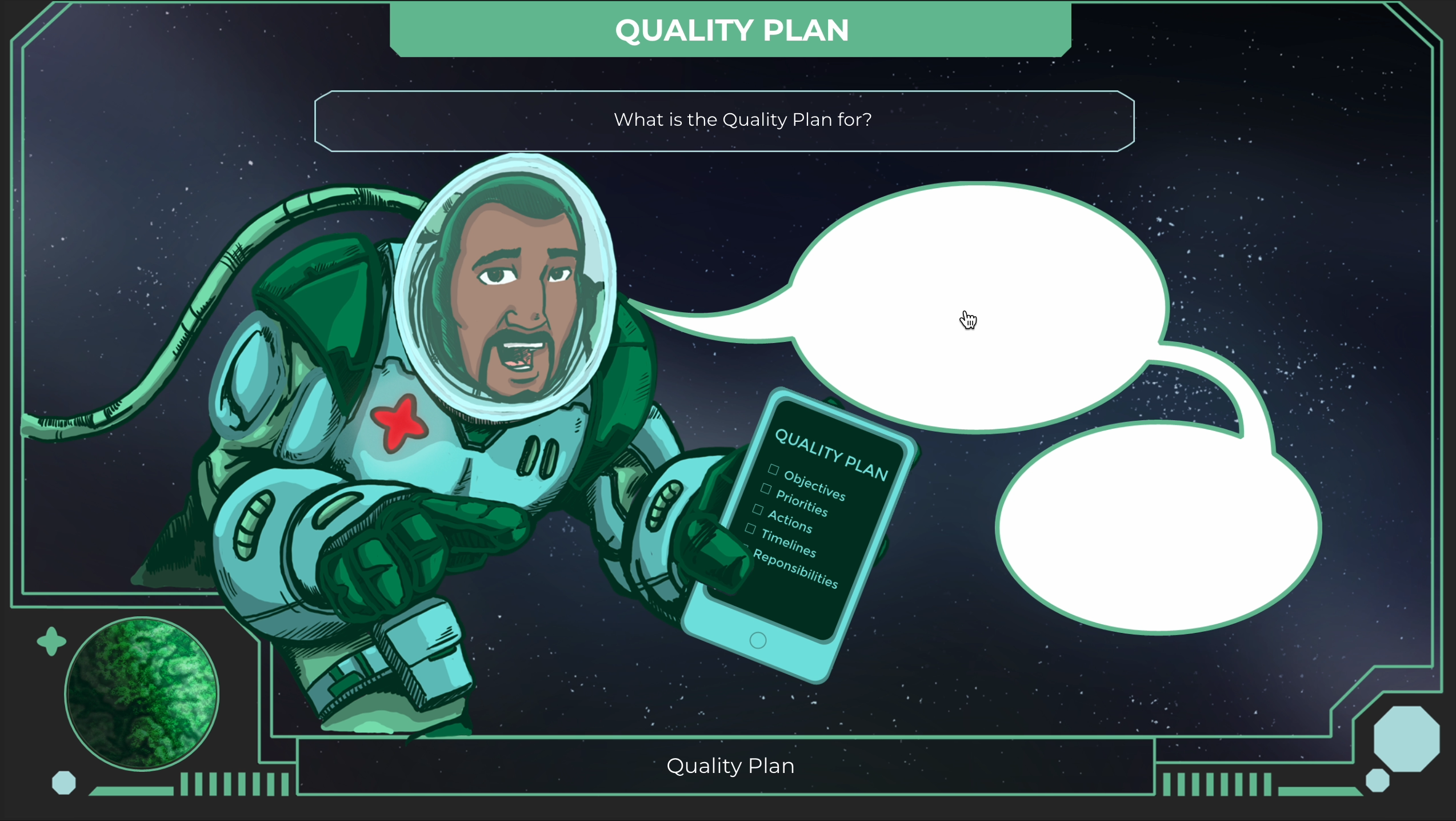 Infinite Accordion interaction developed using Storyline, integrated into courseware using Rise 360